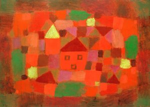 夕日のある風景 作： Paul Klee