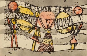 ラテルネンフェストバウハウス1922、1922。 作： Paul Klee