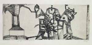 Pieni linna ilmassa 作： Paul Klee