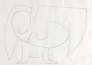 もっと鳥、1939 作： Paul Klee