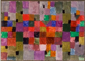 Noerdlicher ort (Place du Nord) パウル・クレー (1879-1940) による厚紙のミクストメディア。 28,5x37,1 cm ミラノ、個人蔵 作： Paul Klee
