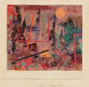 庭園建設の開始、1929 年。 作： Paul Klee