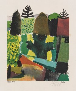 公園、1914年。 作： Paul Klee