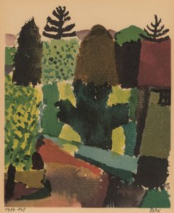 パーク、1920年。 作： Paul Klee
