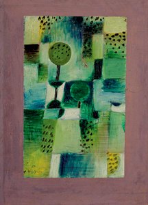 1920年の雨の中のレーゲン公園での公園の写真。 作： Paul Klee