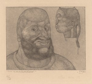ペルセウス (ウィットは悲しみに打ち勝った) [ペルセウス-体に対する脳の勝利] 作： Paul Klee