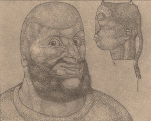 ペルセウス ウィットは悲しみに打ち勝った [ペルセウス-身体に対する脳の勝利]、1904年。 作： Paul Klee
