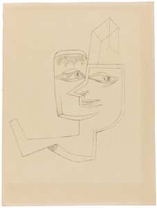 クールな女性の肖像画、1919 年。 作： Paul Klee
