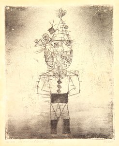 Prickle the Clown、または Stachel der Clown 作： Paul Klee