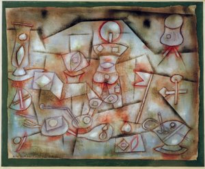 小道具静物 作： Paul Klee