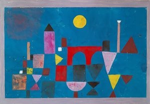 赤い橋。 1928 作： Paul Klee