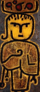 小さな青果店。 小さな果物商人 作： Paul Klee