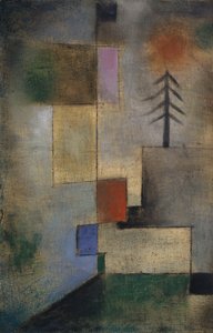モミの木の小絵、1922年。 作： Paul Klee