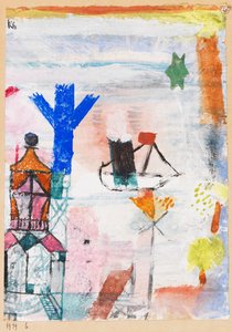 小型汽船、1919 年。 作： Paul Klee