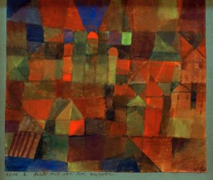3つのドームがある都市 作： Paul Klee