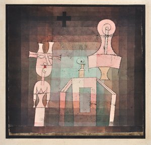 彫刻のある静物1923年。 作： Paul Klee