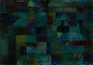 テラスガーデン、1920年。 作： Paul Klee