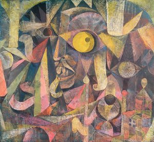 月は衰退していた、それは私にイギリス人のしかめっ面を見せた、マルの名声 作： Paul Klee
