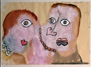 ネックレス (水彩 作： Paul Klee