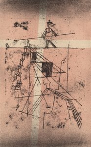 1923年のザイルタンツァーのタイトロープウォーカー。 作： Paul Klee