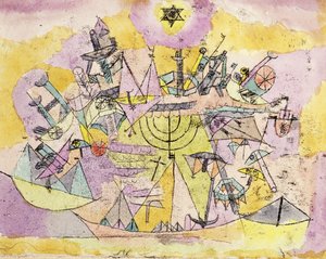 不運な船; 船のイースター 作： Paul Klee