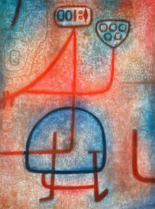 かわいい庭師（キャンバスに油彩） 作： Paul Klee