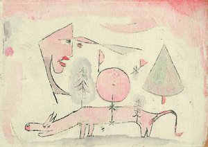 恥知らずな動物、1920 作： Paul Klee