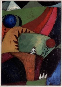 3 つのブルーベル - 絵画 作： Paul Klee