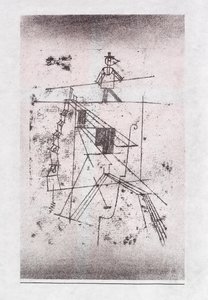 綱渡り、1923年。 作： Paul Klee