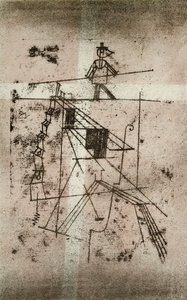 綱渡り師; ザイルタンツァー (コーンフェルド 95 IV b) 作： Paul Klee