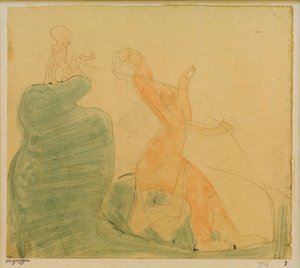 いたずら（アフロディーテといたずらエロス 作： Paul Klee