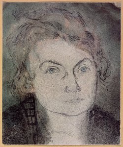 Sem título (Lily Klee-Stumpf) (1876-1946) c.1906 (lápis e aguarela sobre papel) 作： Paul Klee