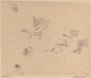 魔法にかけられた動物 作： Paul Klee