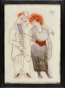 Verkommenes Paar Coupleバッドジャンル、1905年。 作： Paul Klee