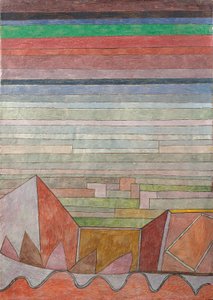 肥沃な国への眺め 作： Paul Klee