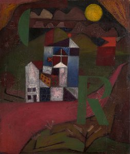 道端のヴィラ R. ハウス、1919 年。 作： Paul Klee