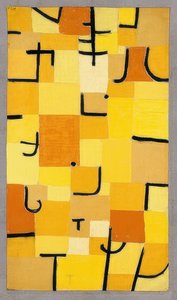 黄色のサインイン。 1937 作： Paul Klee