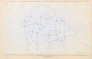 1930年、グループは閉じられたenlacésen un groupeに。 作： Paul Klee