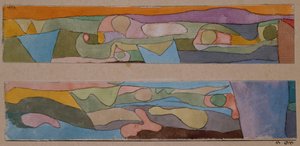 2 つの小さな水彩画 作： Paul Klee