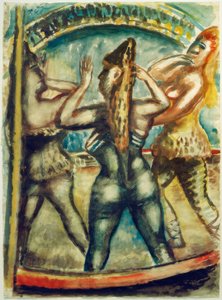リング上の3人の女性 作： Paul Kleinschmidt