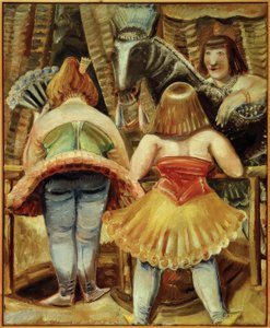 サーカスの馬と3人の女性 作： Paul Kleinschmidt