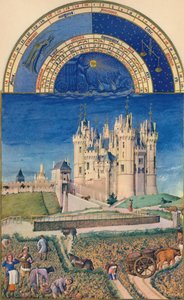 9 月 - ソミュール城、15 世紀、1939 年 作： Paul Limbourg