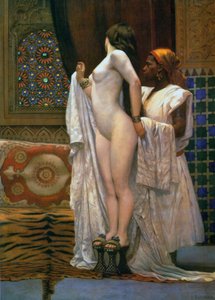 ハーレム：入浴後、1894年頃（カラーリソ） 作： Paul Louis Bouchard
