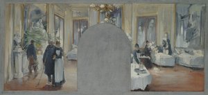 フランセ劇場の内部、1871 作： Paul Louis Delance