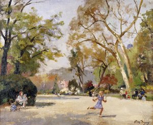 モンソー公園の子供たち。 モンソー公園の子供たち