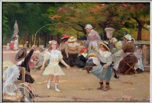 チュイルリー庭園の子供たち 作： Paul Michel Dupuy