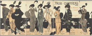 1913 年 10 月 6 日、パリの 3 分の 1 の冬のファッション