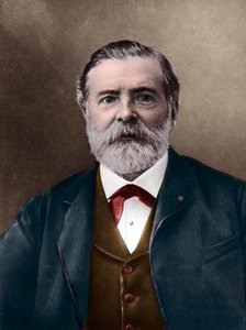 エティエンヌ＝ジュール・マレイ（1830-1904）の肖像。英国の科学者・年代写真家で、血圧計を発明し、写真と映画の先駆者。Photo by Nadar, Paul (1856-1939)。デジタルカラーリング。 作： Paul Nadar