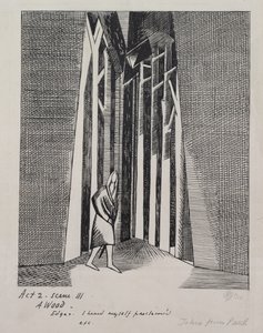 A Wood- 「リア王」のイラスト、第 2 幕シーン III