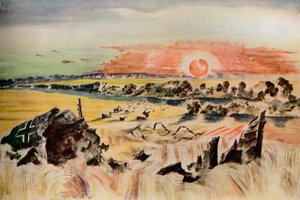トウモロコシの爆撃機、1940 作： Paul Nash